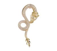 Spilla a forma di drago cinese, alla moda, elegante, accessorio per individui sofisticati, Misura unica, come descritto