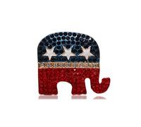 Spilla a forma di elefante con strass, color oro, elegante gioiello per uomini e donne, ideale per feste repubblicane e celebrazioni del giorno dell'indipendenza