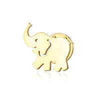 Spilla a forma di elefante, in acciaio inox, per donne e uomini, ideale per abiti, sciarpe, borse e regali, 20*17 Mm, Acciaio inossidabile, Non pietra preziosa