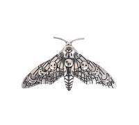 Spilla a forma di falena a forma di teschio della morte, in stile gotico vintage, spille da bavero anti-luce, accessori per gioielli di abbigliamento alla moda, Zinco, Semplice