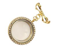 Spilla a forma di farfalla con cristalli in lega, con scatola per nascondere foto, accessorio alla moda robusto accessorio per gioielli a forma di farfalla, One Size, come descritto