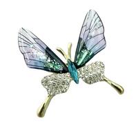 Spilla a forma di farfalla con strass alla moda, gioielli artigianali in lega, regali per le donne, occasioni festive, abbigliamento da sera, cappello a farfalla, spilla per abiti da festival, Misura