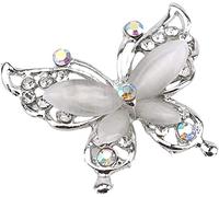 Spilla a forma di farfalla con strass di cristallo, spilla per scialle, gioiello per matrimonio, regalo di compleanno per donne e adolescenti, bel design