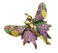 Spilla a forma di farfalla retrò in lega leggera gioielli per donne uomini formale unisex vintage farfalla spilla pin, One Size, come descritto