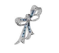 Spilla a forma di fiocco di cristallo, dal design elegante, versatile, squisita per abito da donna, Misura unica