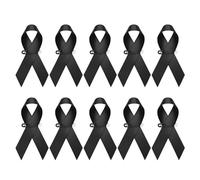 Spilla a forma di fiocco in stile classico nero che simboleggia la cura, adatta per occasioni di lavoro e casual, spilla a nodo