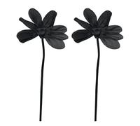 Spilla a forma di fiore 3D, 1 paio di spille in tessuto di organza, spilla a forma di nastro con fiore 3D, per abito fai da te, decorazione per giacca e matrimonio, accessorio per gioielli, Materiale