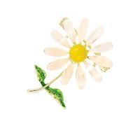 Spilla a forma di fiore alla moda in metallo floreale distintivo corpetto spilla da bavero accessori per abbigliamento decorativo accessorio elegante