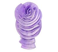 Spilla a forma di fiore con grande lampada, alla moda, piegata, per abiti e camicie, da donna, per allattamento, fatta a mano, Einheitsgröße, come descritto