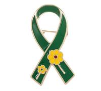 Spilla a forma di fiore con nastro a goccia di olio, per una comoda raccolta fondi e anniversari raccolta di eventi spilla accessorio moda spilla in metallo, Misura unica, come descritto