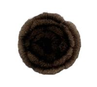 Spilla a forma di fiore di peluche imitazione design per le donne che apprezzano il comfort e l'eleganza nei loro accessori gioielli unici di gusto, Misura unica, come descritto