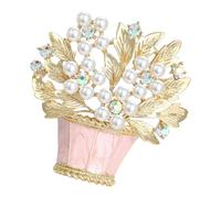 Spilla a forma di fiore, elegante corpetto per ogni occasione alla moda, Einheitsgröße, come descritto