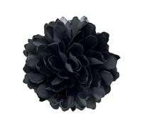 Spilla a forma di fiore, grande, da donna, elegante, per ballo e banchetto, colore grigio, 10 cm, Plastica, come descrizione