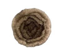 Spilla a forma di fiore in finto visone, design per donne che apprezzano il comfort e l'eleganza nei loro accessori, Acciaio inossidabile