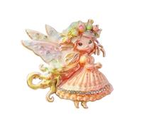 Spilla a forma di fiore, in lega di zinco, leggera, per un uso confortevole, ideale per feste, matrimoni, uso quotidiano, accessorio alla moda, Misura unica, come descritto