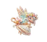 Spilla a forma di fiore, in lega di zinco, leggera, per un uso confortevole, ideale per feste, matrimoni, uso quotidiano, accessorio alla moda, Misura unica, come descritto