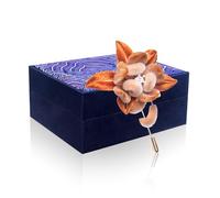 Spilla a forma di fiore in velluto di seta cinese, realizzata a mano, stile vintage, in velluto immateriale, in confezione regalo broccato, per matrimoni e regali, Middle, Seta, Nessuna pietra