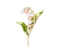 Spilla a forma di fiore ornata con perle, versatile spilla in lega, accessori per abbigliamento per un outfit elegante, accessorio unico