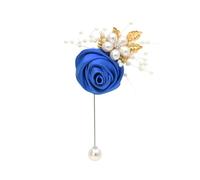 Spilla a forma di fiore per cerimonia nuziale, ballo di fine anno, cerimonia, banchetto, matrimonio, bouquet, sposo, testimoni dello sposo, sposa, asola, fiori all'occhiello, 1PCS, fibra sintetica
