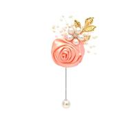 Spilla a forma di fiore per cerimonia nuziale, ballo di fine anno, cerimonia, banchetto, matrimonio, bouquet, sposo, testimoni dello sposo, sposa, asola, fiori all'occhiello, 1PCS, fibra sintetica
