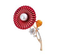 Spilla a forma di fiore primaverile in metallo ipoallergenico spilla floreale gioielli per abiti non forzati e usura formale Elegante margherita regalo per voi