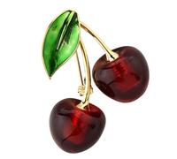 Spilla a forma di frutta pastorale in metallo, accessorio alla moda, delicata spilla adatta per le donne, per migliorare l'eleganza e l'abbigliamento da ufficio delicato