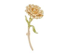 Spilla a forma di garofano in lega, perfetta per feste di lavoro e occasioni speciali, spilla a forma di fiore in lega, sicura per la mamma, One Size, come descritto