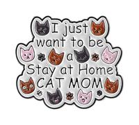 Spilla a forma di gatto a forma di gatto, in lega leggera e robusta, accessorio per animali domestici, per amanti degli animali domestici, Misura unica, come descritto