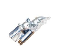 Spilla a forma di gatto carino, elegante spilla in lega per feste, per vestire e regalare simpatici gatti, Misura unica, come descritto