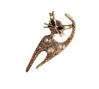 Spilla a forma di gatto con strass alla moda fatta a mano elegante spilla vintage accessorio gioielli per feste unico amico, Misura unica, come descritto