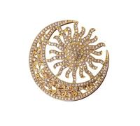 Spilla a forma di girasole alla moda in metallo resistente alla corrosione per un uso a lungo termine, Einheitsgröße, come descritto