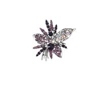 Spilla a forma di girasole con strass, da donna, rosso, nero, viola, grande spilla a forma di fiocco di neve, spilla per corona marquise, Grande, Lega di acciaio, Non pietra preziosa