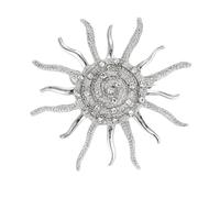 Spilla a forma di girasoli alla moda con metallo resistente alla corrosione, per un uso prolungato nel tempo, spilla a forma di girasole per le donne
