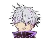 Spilla a forma di Gojo Satoru Anime Spilla Distintivi, Geto Suguru/Okkotsu Yuta Spille sulla parte superiore della borsa del cappello Anime Spilla Pin