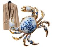 Spilla A Forma Di Granchio Per Donna Gioielli Unisex Cinesi Granchio | Spilla Mare per Riunioni di Lavoro Uscite Casual Vacanze al Mare Feste Festival Casa Matrimoni e Compleanni