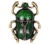 Spilla a forma di insetto da donna, decorazione a forma di scarabeo, colore: verde, Medio, Plastica