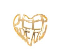 Spilla a forma di lettera con respiro profondo, per donne e uomini, unisex, alla moda, vintage, a forma di cuore aperto, spille da bavero, per alleviare lo stress, per cappelli, borse, gioielli