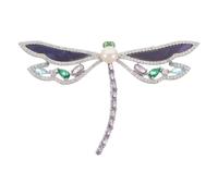 Spilla a forma di libellula con strass - Spilla da bavero con animali in