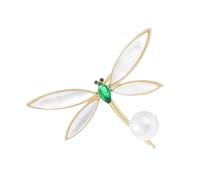 Spilla a forma di libellula, multiuso, divertente, sofisticata, dal design elegante, accessorio portatile alla moda per artisti e abbigliamento quotidiano, Misura unica, come descritto