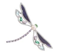Spilla a forma di libellula - Spilla da bavero con strass di cristallo - Spilla