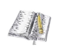 Spilla a forma di libro artistico con strass smaltati per espressione culturale e appassionati di moda alla ricerca di gioielli unici, Misura unica, come descritto