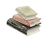 Spilla a forma di libro artistico con strass smaltati per espressione culturale e appassionati di moda alla ricerca di gioielli unici alla moda, Misura unica, come descritto