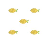 Spilla a forma di limone a goccia con olio e limone, in lega di zinco, spilla per il petto, accessori per gioielli, regali, as description, Plastica, come descrizione