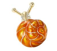 Spilla a forma di lumaca smaltata a forma di lumaca realizzata a mano in lega per migliorare gli stili e l'individualità, Misura unica, come descritto