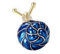 Spilla a forma di lumaca smaltata a forma di lumaca realizzata a mano in lega per migliorare stili e individualità. Spilla artistica, Misura unica, come descritto