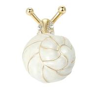 Spilla a forma di lumaca smaltata a forma di lumaca realizzata a mano in lega per migliorare stili e individualità, spilla creativa smaltata a forma di lumaca, design artigianale in lega, One Size