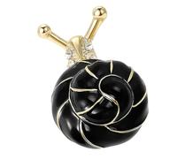 Spilla a forma di lumaca smaltata a forma di lumaca realizzata a mano in lega per migliorare stili e individualità. Spilla artistica, Misura unica, come descritto