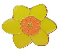 Spilla a forma di narciso, fiore giallo, St Davids Day Galles