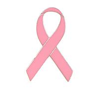 Spilla a forma di nastro in metallo, rosa, consapevolezza del seno, evento cancro, per spilli, speranza, nastro, cancro, risvolto, spilla posteriore, rosa, Medium, Spilla,risvolto