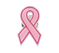 Spilla a forma di nastro per la sensibilizzazione della salute, accessorio alla moda per maglioni e giacche, accessorio per tumori al seno
